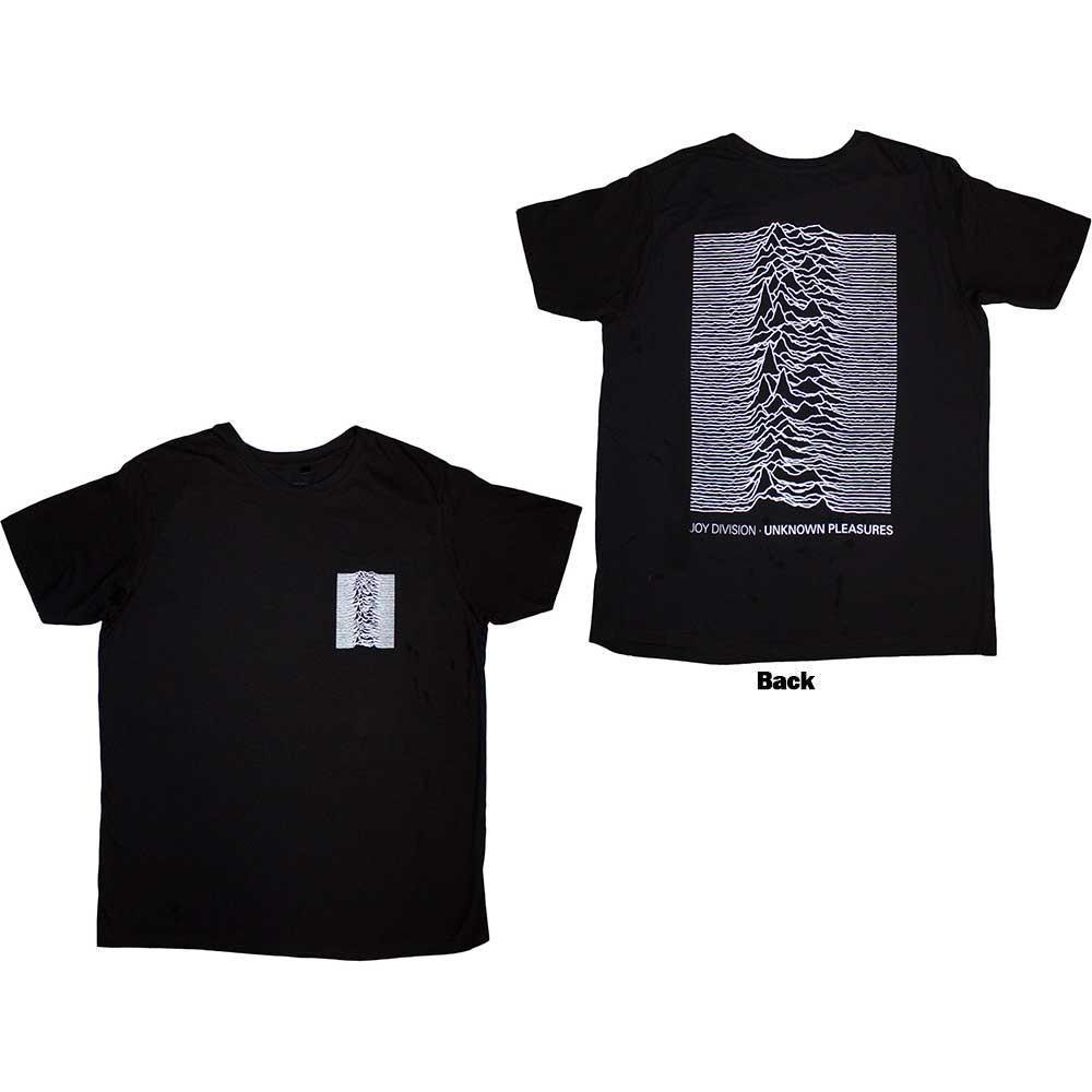 Joy Division Unisex T-Shirt Pulsar Pocket Wave Back Print 2 Sided